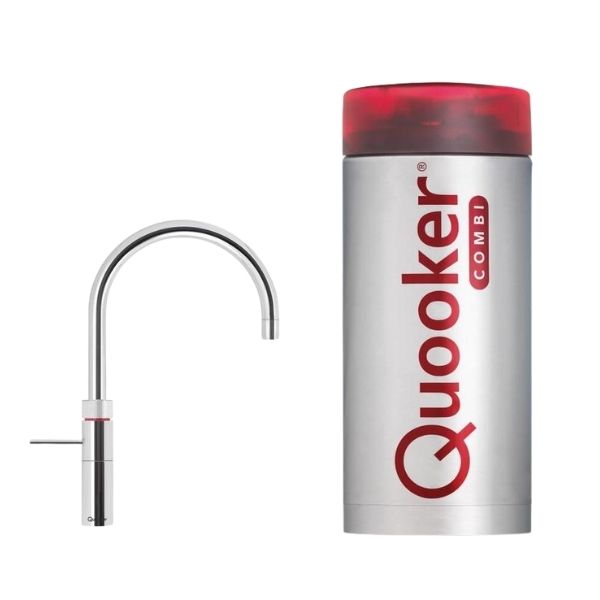 Quooker kokend water kraan Fusion Round Chroom boiler