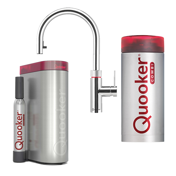 Quooker 2.0 Flex Chroom kokend water met boiler