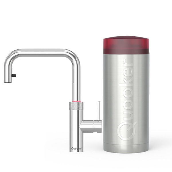 Quooker Flex kraan Square Chroom met COMBI boiler