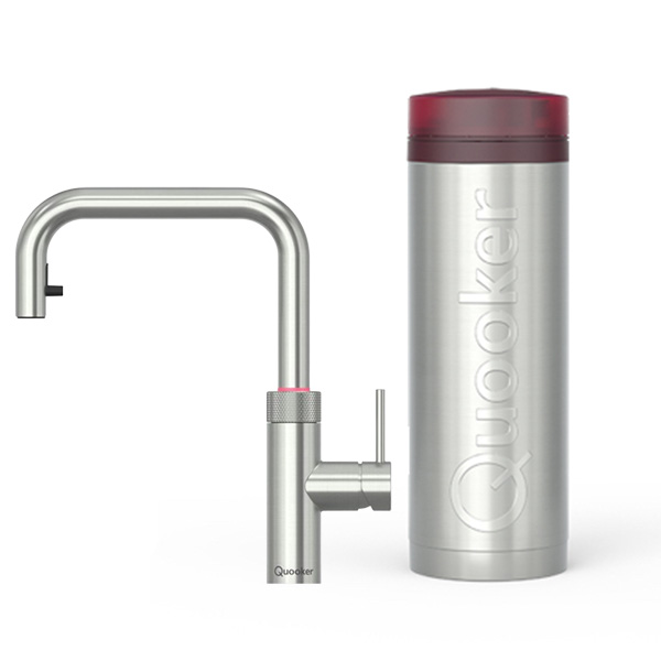 Quooker Flex kraan Square RVS met PRO3-VAQ boiler