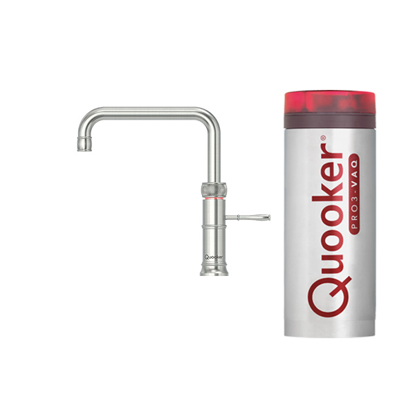 Quooker Classic Fusion Square RVS met een Pro3 reservoir, gratis verzending en montage mogelijk