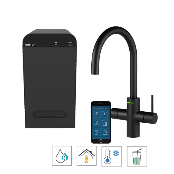 unito-sparkle-4-in-1-cosmos-rond-zwart-chilled-water-kraan