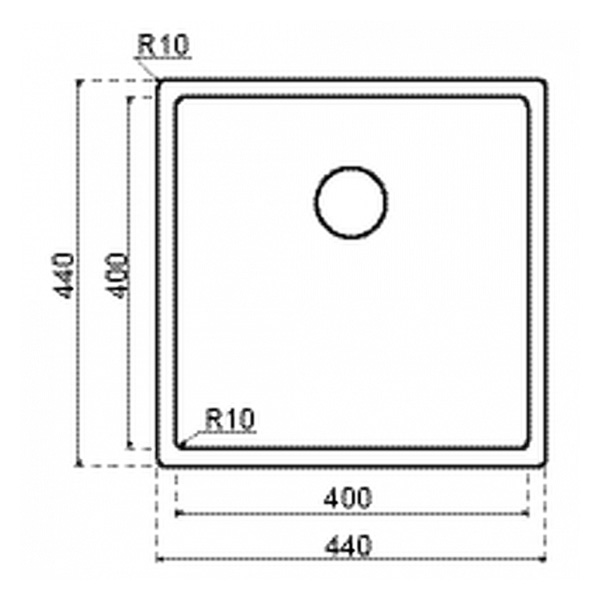 hotspot-titanium-gun-metal-spoelbak-400-tekening
