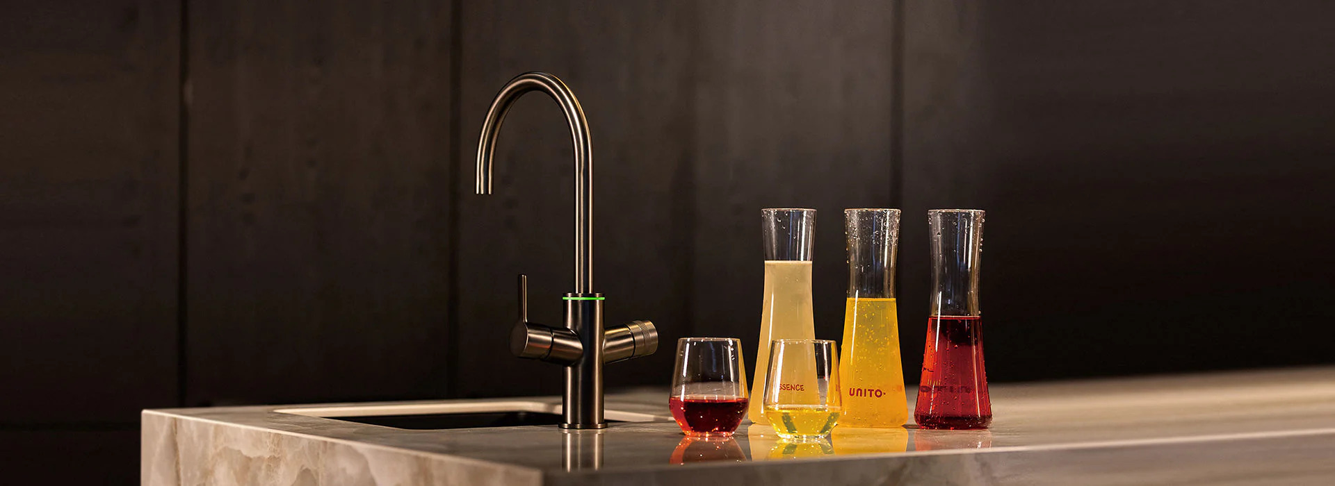 Unito juice bar in de keuken